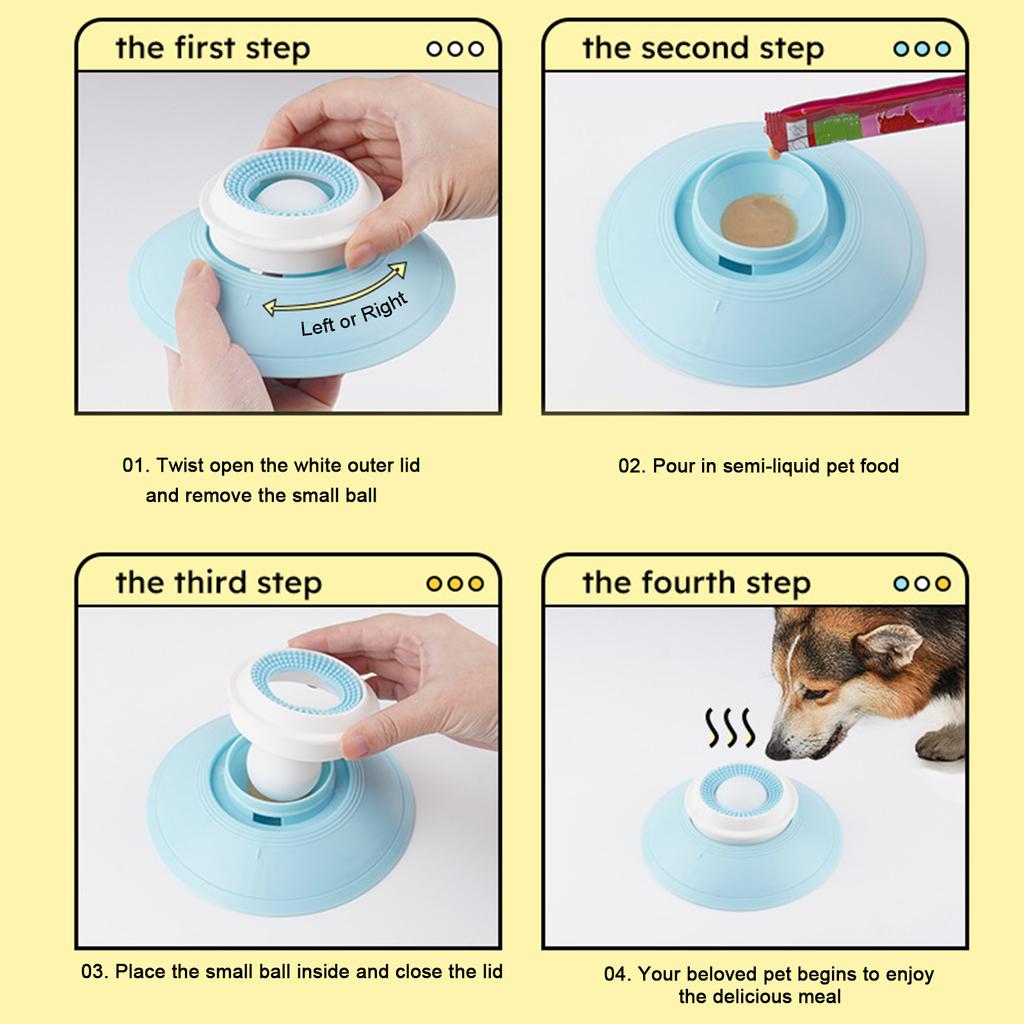 Lick Toys For Dogs Interactive Toys Dog Slow Feeder Bowl Food Dispenser Non-Slip Licking Mat For Puppy Training Enrichment Toy