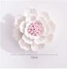 Modern Ceramic Fake Flower Wall Hanging Crafts Decoration Home Livingroom Wall Mural Ornaments Hotel Porch 1D Wall Sticker Art