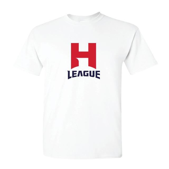 Футболка с коротким рукавом и белым логотипом H League White/M