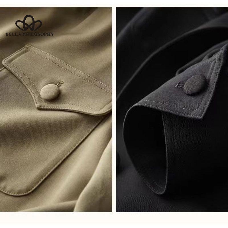 Casual Long Sleeve Jacket Women Fall New Korean Version Suit Jacket Versatile Jacket Loose Cropped Trench Coat