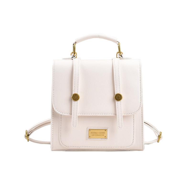 Retro commuter texture handbag 2025 spring new versatile backpack messenger bag small square bag