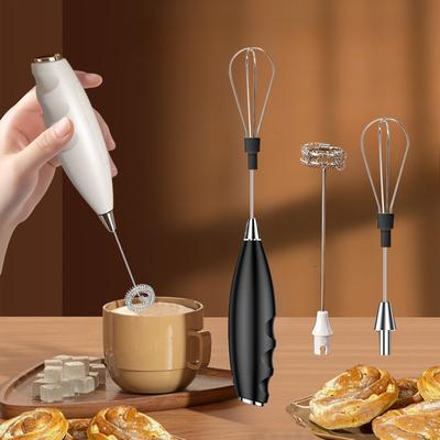 Multifunktionaler Akku-ähnlicher Elektrischer Handmixer mit 304 Turbo-Funktion & Ergonomischem Griff - Tragbarer Elektrischer Schneebesen, Milchaufschäumer