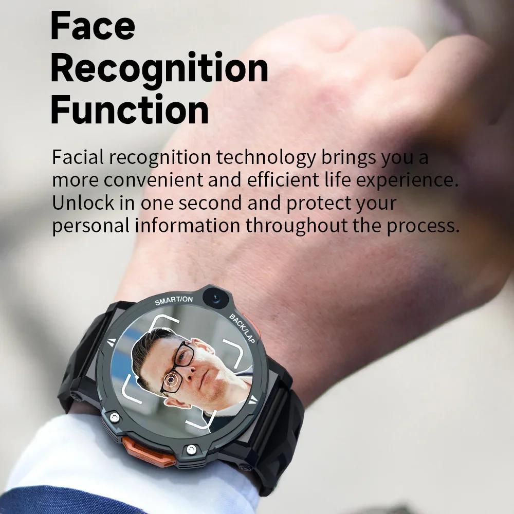 LOKMAT APPLLP 6 Pro Smart Watch with SIM, Wifi 4G Android 3G+64G Dual Camera Face Recognition GPS SOS One-Click Call Smartwatch