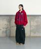 Unusedlab Heart Hotfix Zip-Up Hoodie [Red]