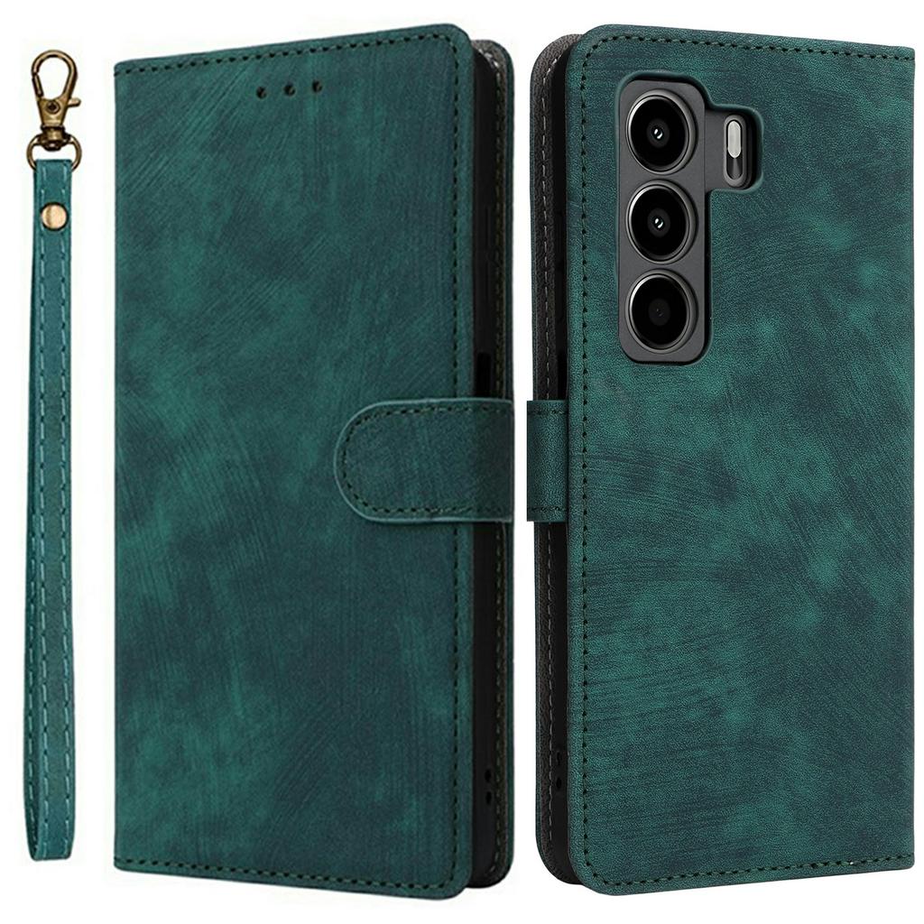For Itel Power 70 4G Case Wallet RFID Blocking PU Leather Cover Stand with Strap