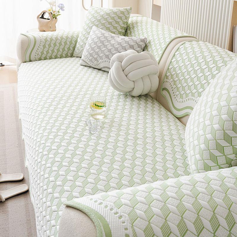 New Special-Shaped Irregular Combination Sofa Cushion Summer Cooling Fixed Combination One-Piece Straight Row Seat Cushion