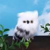 Figurines Furry Bird Garden Decor Artificial Owl Owl Ornament Owl Plush Toys Lifelike Animal Owl