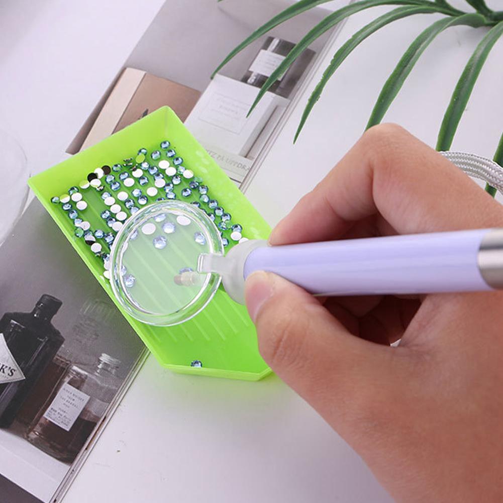 Diamond Painting Pen 5D Diamond Painting Tools with 7 Tips Shiny Diamond Art Drill Pen Glitter Diamond Art Pen Kit for Beginners