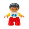 Big Building Blocks Boy Girls Family Policemen Figures Doll Compatible Duplos Children Kids Self Locking Bricks Assemble Toys