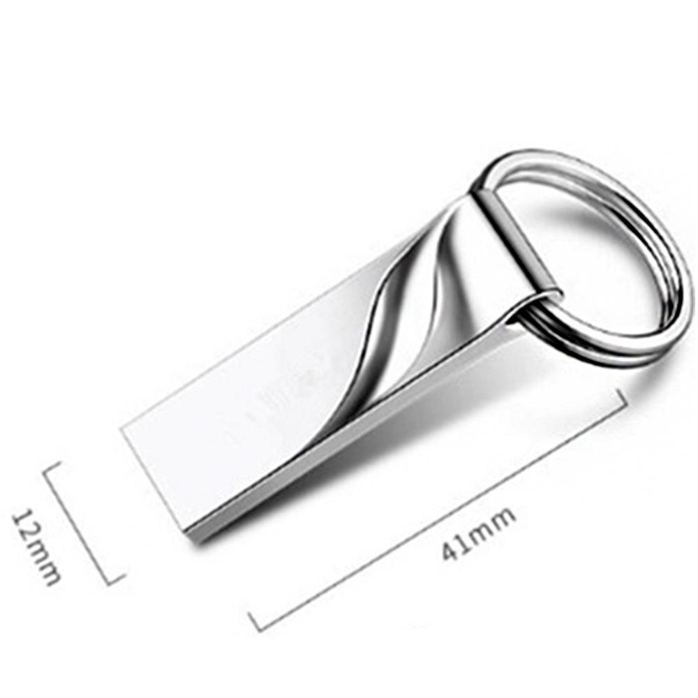 New Waterproof Metal Silver Usb Flash Drive Pen Drive 128MB Pendrive ...