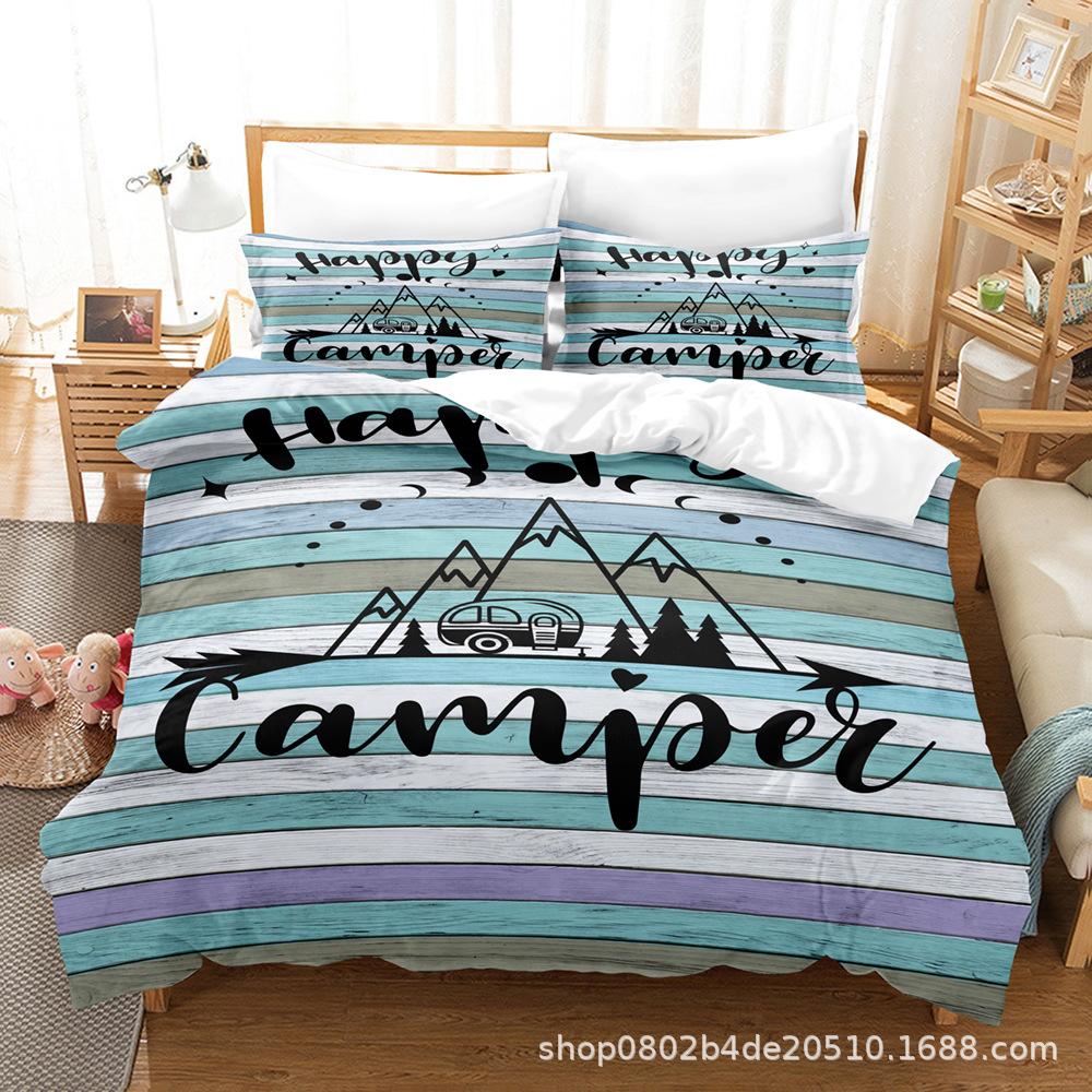 

Модний технологічний друк, 3D цифровий друк, постільна білизна, підковдри, наволочки, трикомпонентні набори quilt cover 90 * 190 pillowcase 50 * 75 * 1