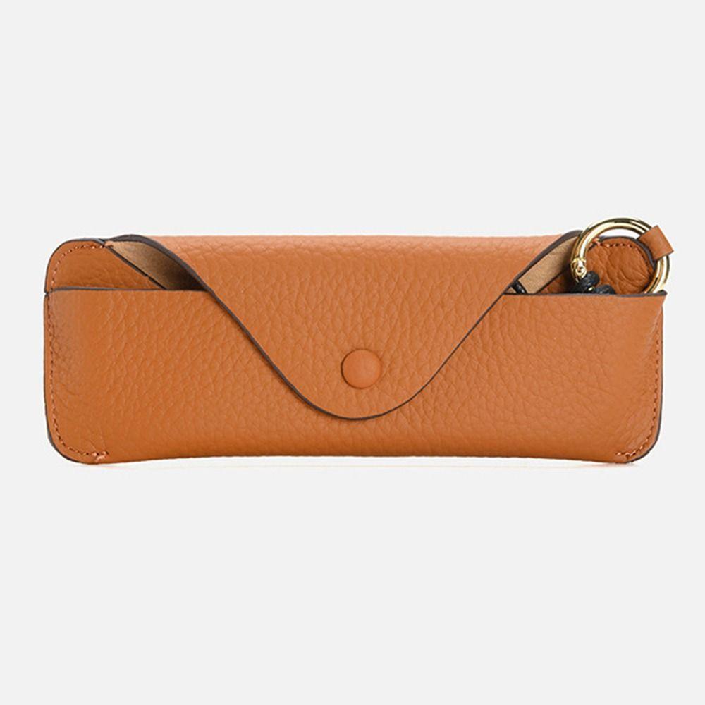 Handgefertigte Brillenaufbewahrungsbox Retro Sonnenbrillen Etui Echte Leder Brillenetui Student