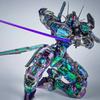 KL FM 1/100 Laser Holographic Style Aerial Mech Assembly Model Kits Action Figures Boy Toy Desktop Decoration Doll Collectibl