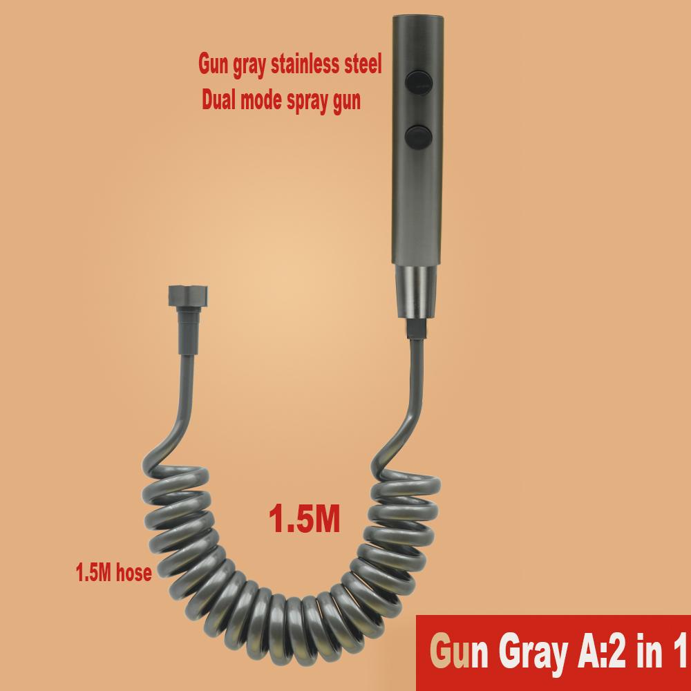 Hand-Bidet-Sprühset mit Dual-Modus, Edelstahl-Spritzpistole, Dusche, Hand-WC-Bidet, Wasserhahn, Sprühdusche, selbstreinigend