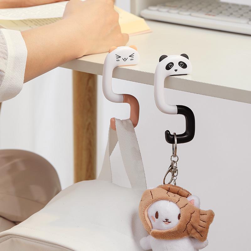 Removable No-Punch Desk-Side Backpack Hook