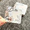 100 stk Fargerike Øredobber med Blomster og Fugler, DIY Øredobber av Papp, Emballasjemateriale for Små Kort som Kan Henges
