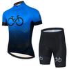 Mens Cycling Jersey Bib Shorts Set Breathable Quick-Dry Performance Wear Mountain Bike Ride