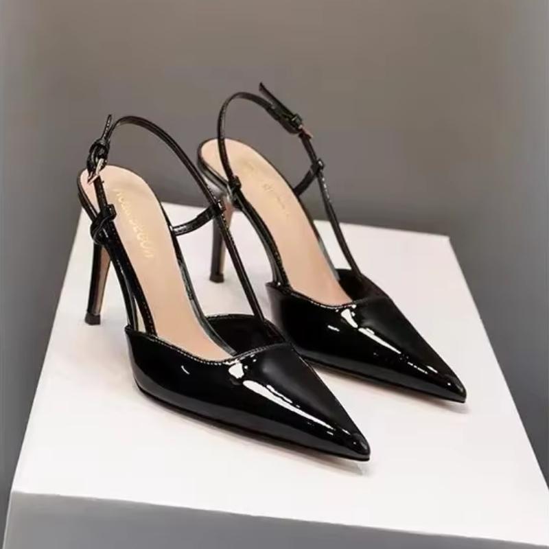 Women's new summer nude sexy pointed stiletto sandals niche design celebrity temperament casual comfortable wedding high heels