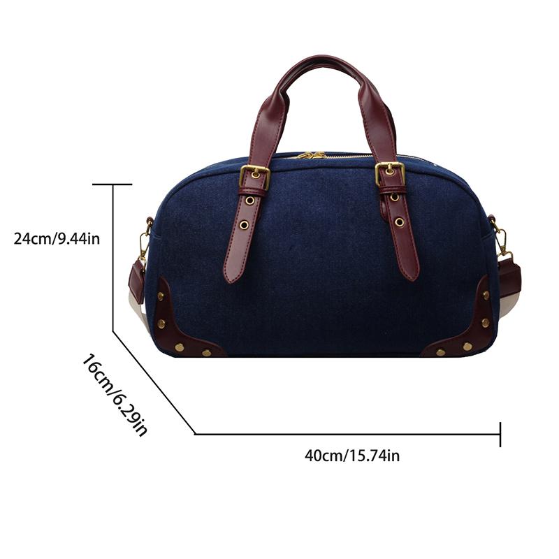 Denim Bag for Women with Large Capacity,  New Leisure Crossbody Travel Luggage Bag, High-end Short Distance Travel Bag