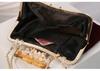 Handmade Beaded Pearl Evening Bag with Rhinestones: European & American Retro Qipao Style