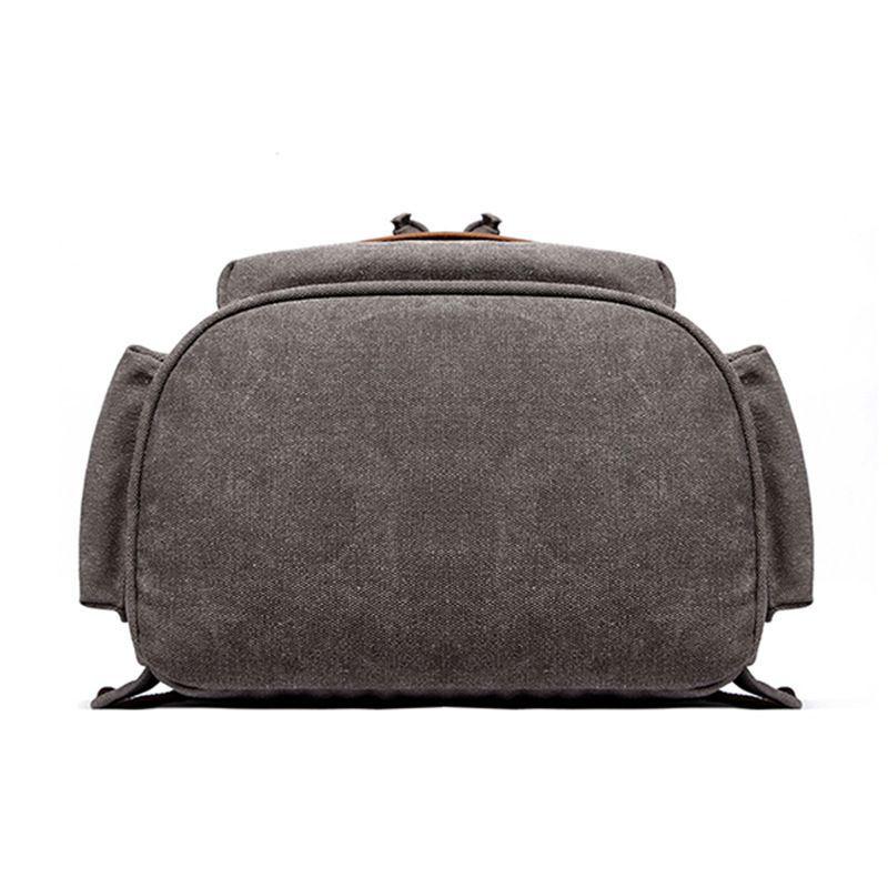 Rucksäcke mit hoher Kapazität Herren Outdoor Reisetasche aus Segeltuch Retro Trendy Schulrucksack für College-Modestudenten