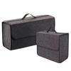 1PC Dark Gray Car Felt Storage Box Car Storage Bag Large Capacity Foldable Felt Storage Box Household Car Interior Accessories