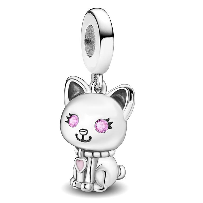 Copper Owl Panda Elephant Dog Butterfly Cute Charms Beads Fit Original Pan Bracelet Bangle High Quality Diy Jewelry