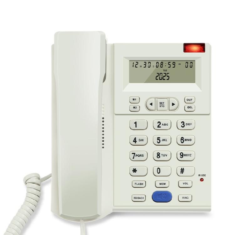 

Corded Landline Phone Big Button Household Hotel Business Desktop Landline Telephone for Office Home Hotel Guest Room білий