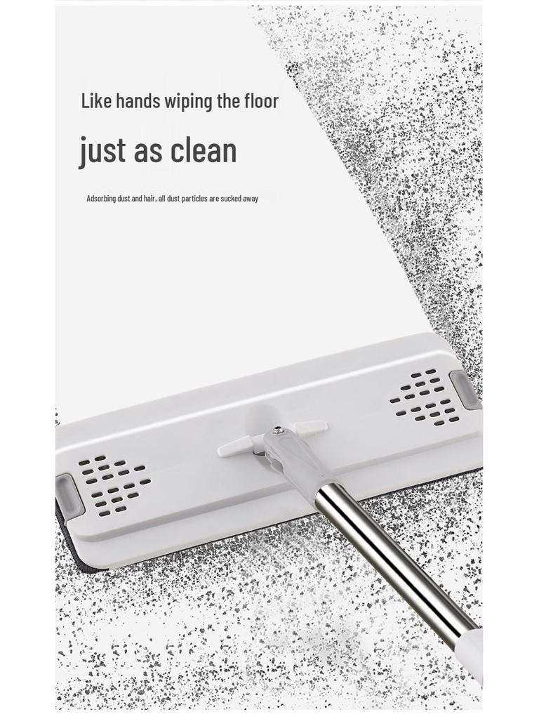 Lazy Clean Mop: Freihändiger Schleudermopp mit Eimer & Nass-/Trockentrennung