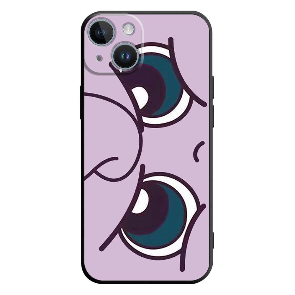 Pouzdro s obličejem Pokémona Pikachu pro iPhone 14 Plus 7 8 6S 11 12 Mini SE 13 Pro Max XR XS X 14Pro 13Mini 14 Luxusní černé pouzdro na telefon