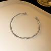 Stainless Steel Gold Color Bamboo Joint Bangles 2023 Trend Bracelet for Women Men Romantic Party Gift Fashion Zircon