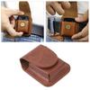 PU Leather Lighter Pouch, Magnetic Buckle Anti-Scratch Lighter Waist Case with Soft Velvet Lining, Compact Belt Loop Holder for Outdoor Travel