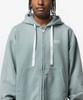 Sound Of Sunrise Sun Faded Like Zip-Up Hoodie Light Green