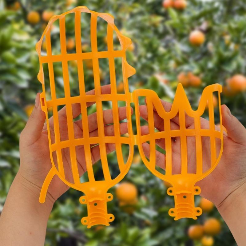 1/4 Pezzi Raccoglitore di Frutta Cesto da Raccolta Plastica Giardino Cucchiaio Raccogli Frutta Strumento per Pesche Ciliegie Mele Attrezzatura per la Raccolta in Giardino