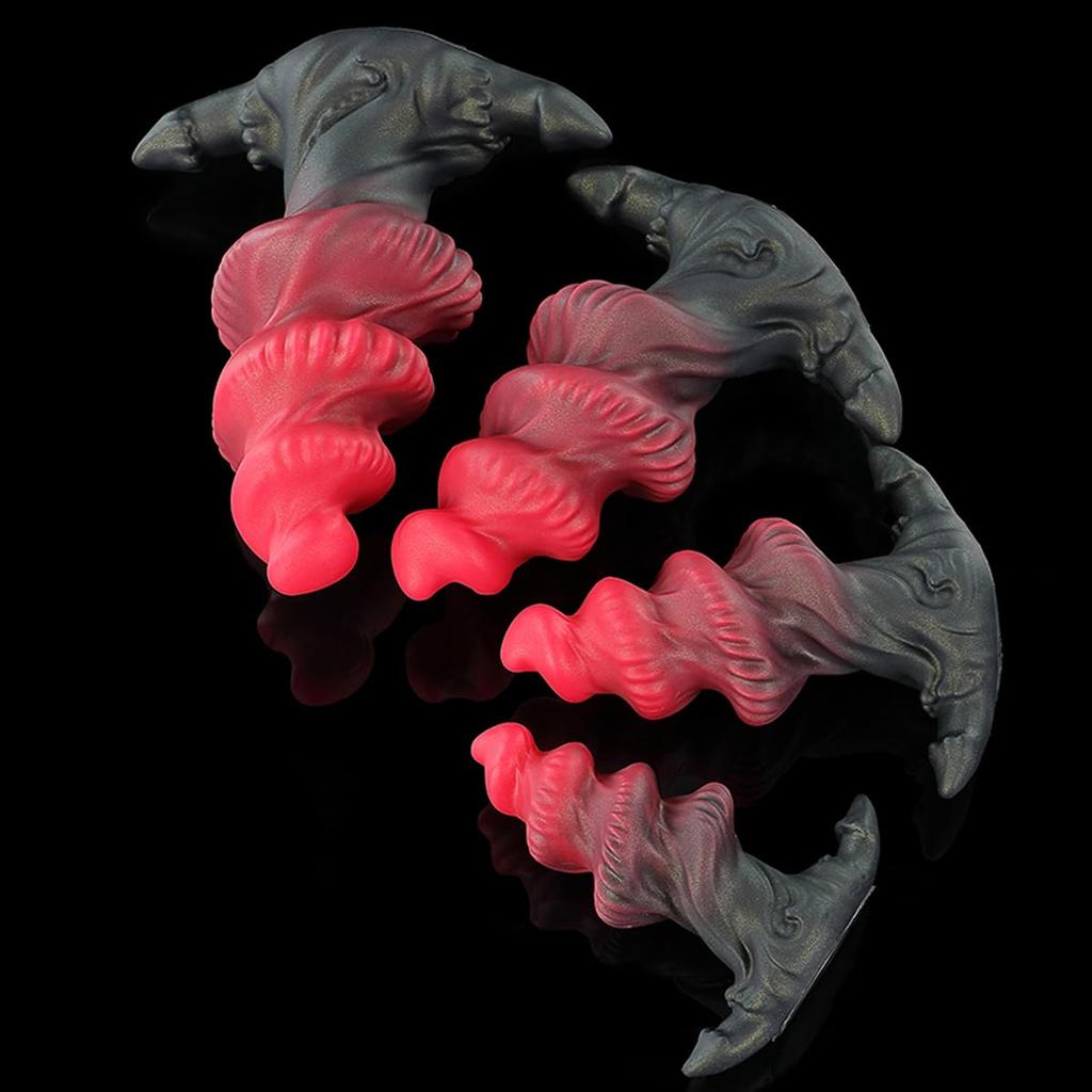 Anal plug expansion Silicone dildo Deformed dildo Soft Anal dildo Extra thick size Multiple spiral pattern Anal goods Attachable Anal development For