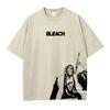 Anime Zaraki Kenpachi T-Shirts Oversized Vintage Gewaschen BBleach T-Shirt Manga Kurosaki Ichigo T-Shirt Renji Uryuu Oberteile T-Shirts Mann