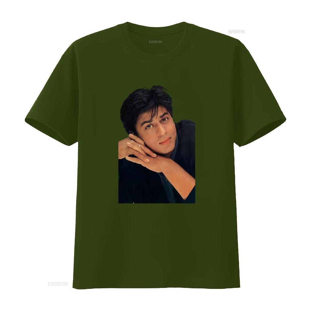T-shirt Shah Rukh Khan Fan di Bollywood Attore Indiano Merchandise Re del Cinema Design Unico Vintage