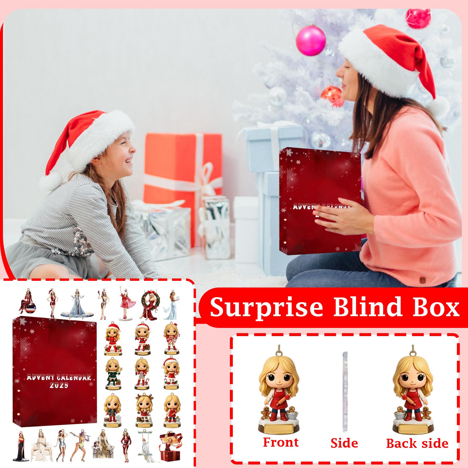 

2D Plane+airplane Box +24PC+ Fitness Decoration Advent Christmas Countdown Box Calendar One Size