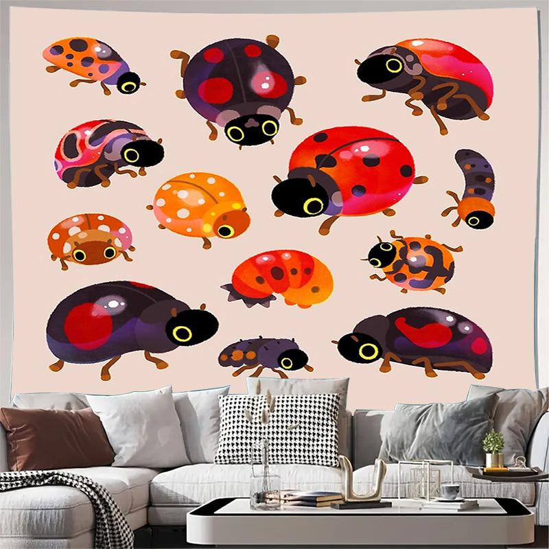 Nature Butterfly Floral Tapestry Wall Hanging Aesthetic Room Decor Bohemian Wall Art Large Wallcovering Backdrop 74x94cm(29x37in)