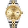 BUREI Automatische Datum Beliebte Gold Stilvolle Business-Uhr Herrenuhr, Wasserdicht, Anzeige, Mechanisch, Marke,