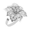 6Pcs Rose Flower Napkin Holder Floral Rhinestone Napkins Rings for Wedding Mother's Day Party Dinner Table Decor Party Supplies