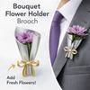 Vintage Wearable Flower Brooches Mini Fashion Bouquet Clips Clothing Bouquet Clips  Wedding Party