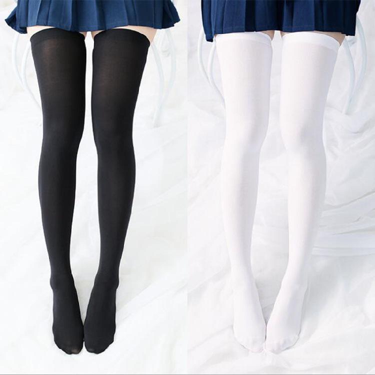 Bas en Soie Japonaise Hautes Cuisses 190cm pour Crossdressing Cosplay - Unisexe