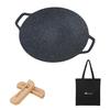 MOON LENCE Multi-Griddle, 30cm Diameter, IH, Gas, Campfire, and Direct Flame Compatible. A Versatile Grill Pan for Outdoor Use, Camping, Barbecues, an