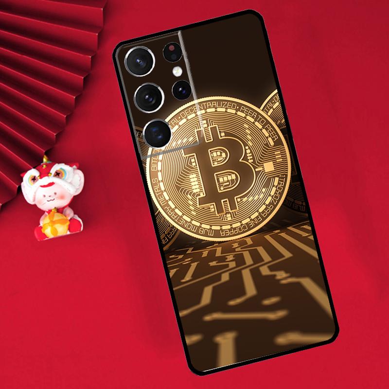 Bitcoin Case For Samsung Galaxy S24 S23 S25 S26 Ultra S20 FE S21 S22 Plus S10 S25 FE Cover Funda