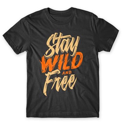Blijf Wild En Vrij T-shirt. 100% katoenen premium T-shirt NIEUW