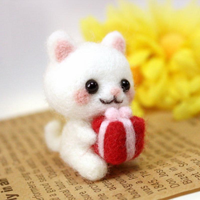 DIY Wool Felt Panda Craft Kit with Tools