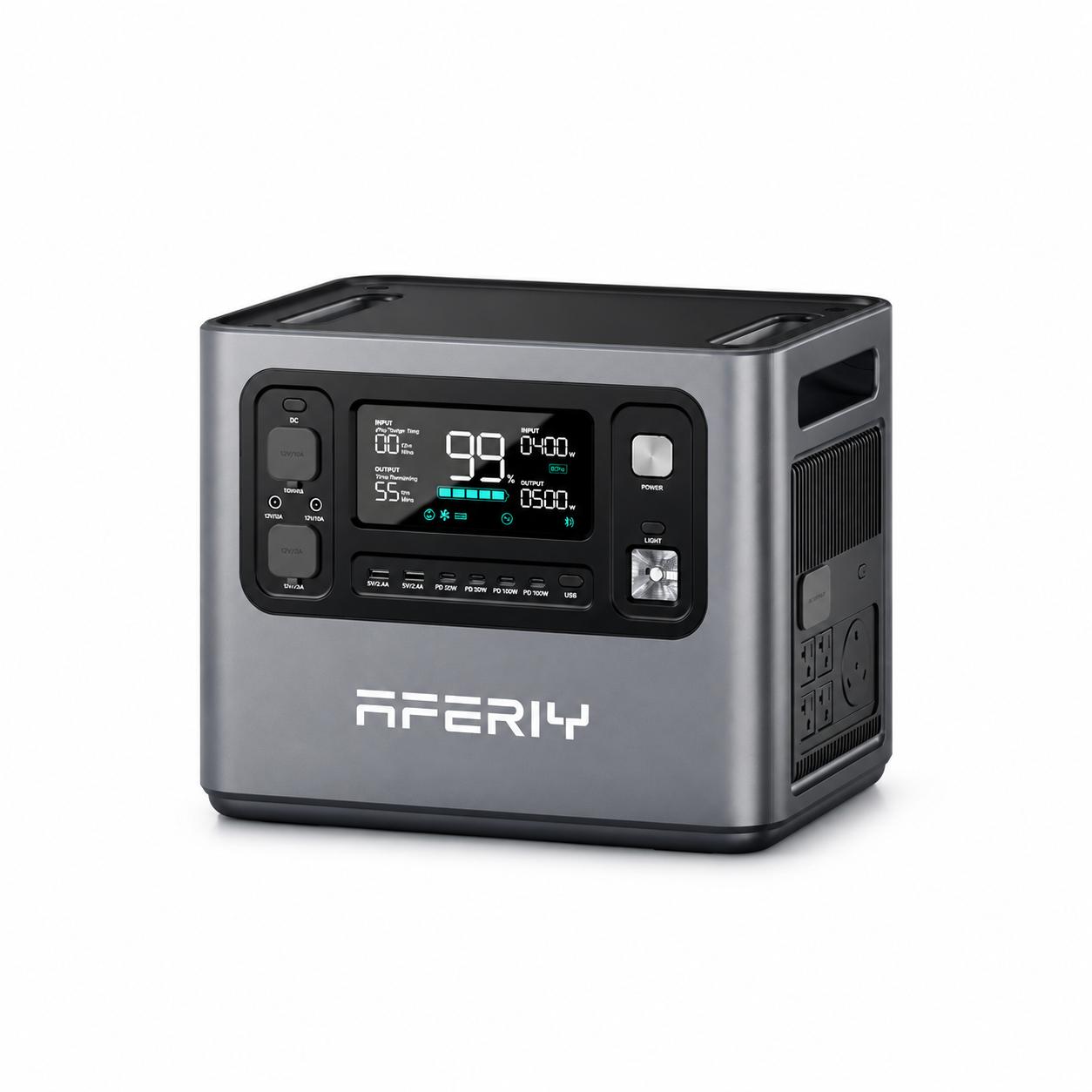 AFERIY P280/P280-B Solar Generator, 2048Wh LiFePO4