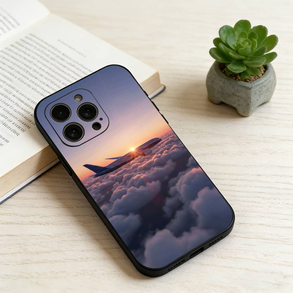 

a-Airplane p-Plane Phone Case Silicone Soft For IPhone 17 16 15 14 13 12 11 X XR Plus Pro Max Plus iPhone14Plus