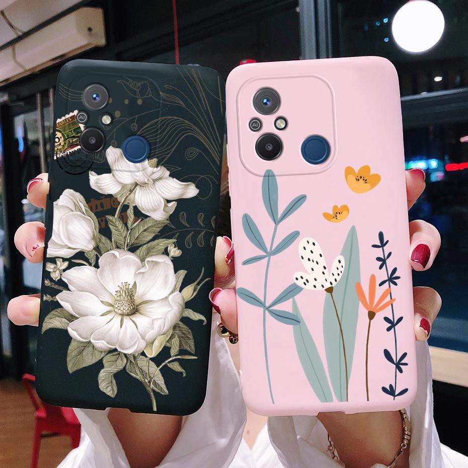 For Xiaomi Redmi 12C Case Cute Love Heart Phone Case Bumper Back Shockproof Soft TPU Cover For Redmi 12C 12 C Case Fundas 6.71''